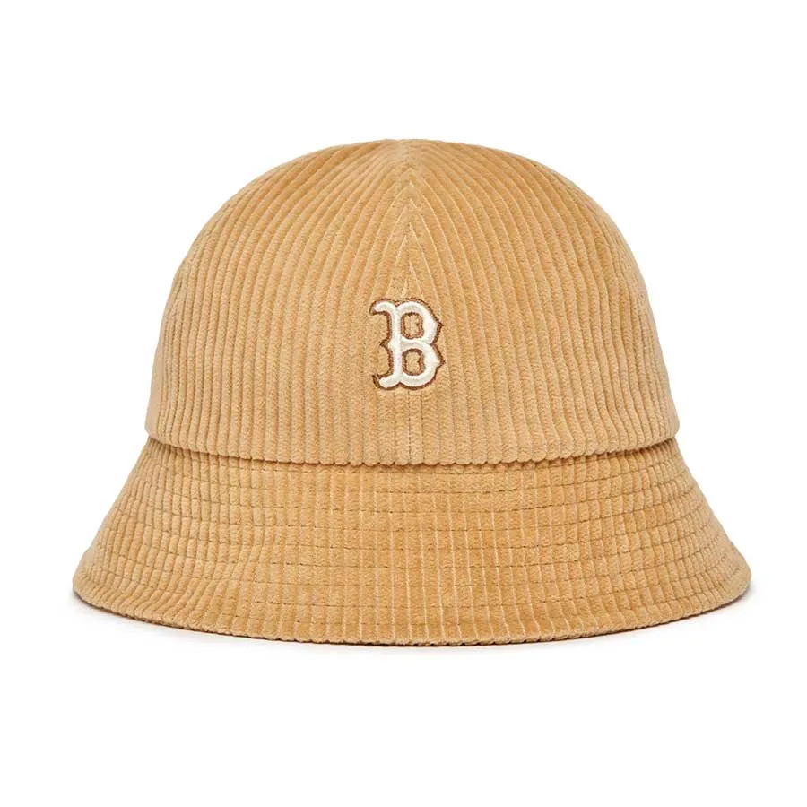 Mũ MLB Bucket Corduroy Dome Hat Boston Red Sox 3AHTC0126-43BGS Màu Nâu Vàng