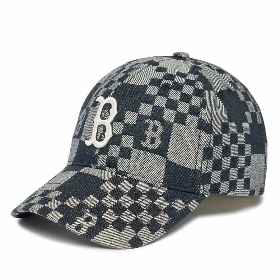 Mũ nón MLB Đen xám - Mũ MLB Denim Boston Red Sox 3ACPCC12N-43BKS Màu Đen Xám - Vua Hàng Hiệu
