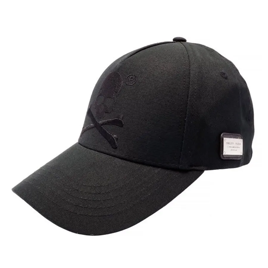 Mũ Philipp Plein Black Cotton Skull Cap Đầu Lâu Màu Đen | Vua Hàng Hiệu