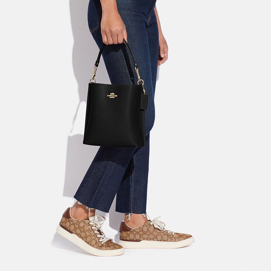 COACH Dakota Glovetanned Leather Bucket Bag | Dillard's