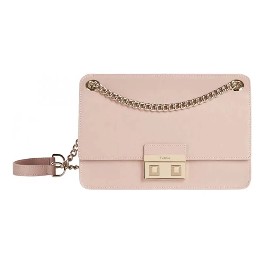 Túi xách Furla Hồng nhạt - Túi Đeo Chéo Furla Bella Crossbody Moonstone Màu Hồng Nhạt - Vua Hàng Hiệu