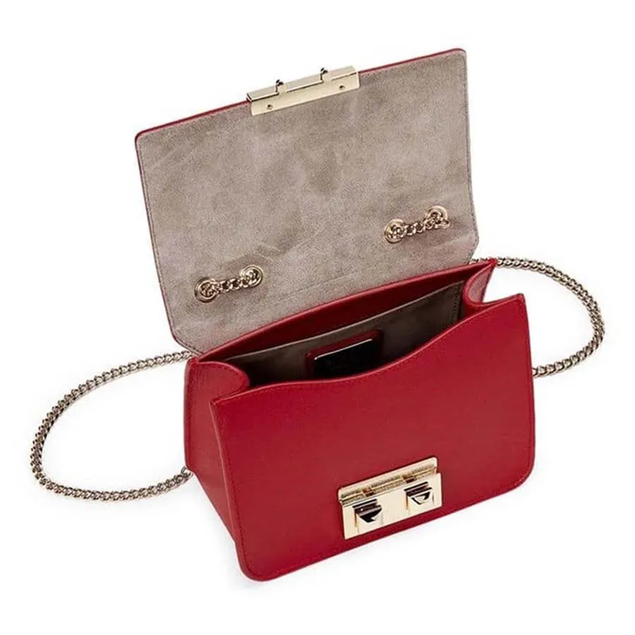Mua Túi Đeo Chéo Furla Bella Mini Leather Crossbody Bag Màu Đỏ Furla
