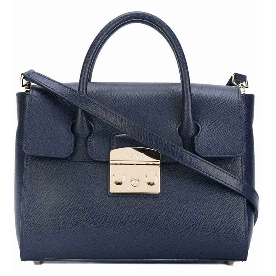 Túi Xách Furla Metropolis Satchel Màu Xanh Navy Vua Hàng Hiệu