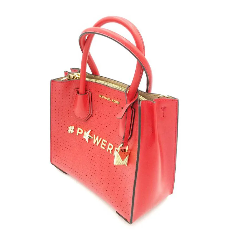 Mua Túi Xách Michael Kors Mercer Mini Powerful Perforated Red Leather