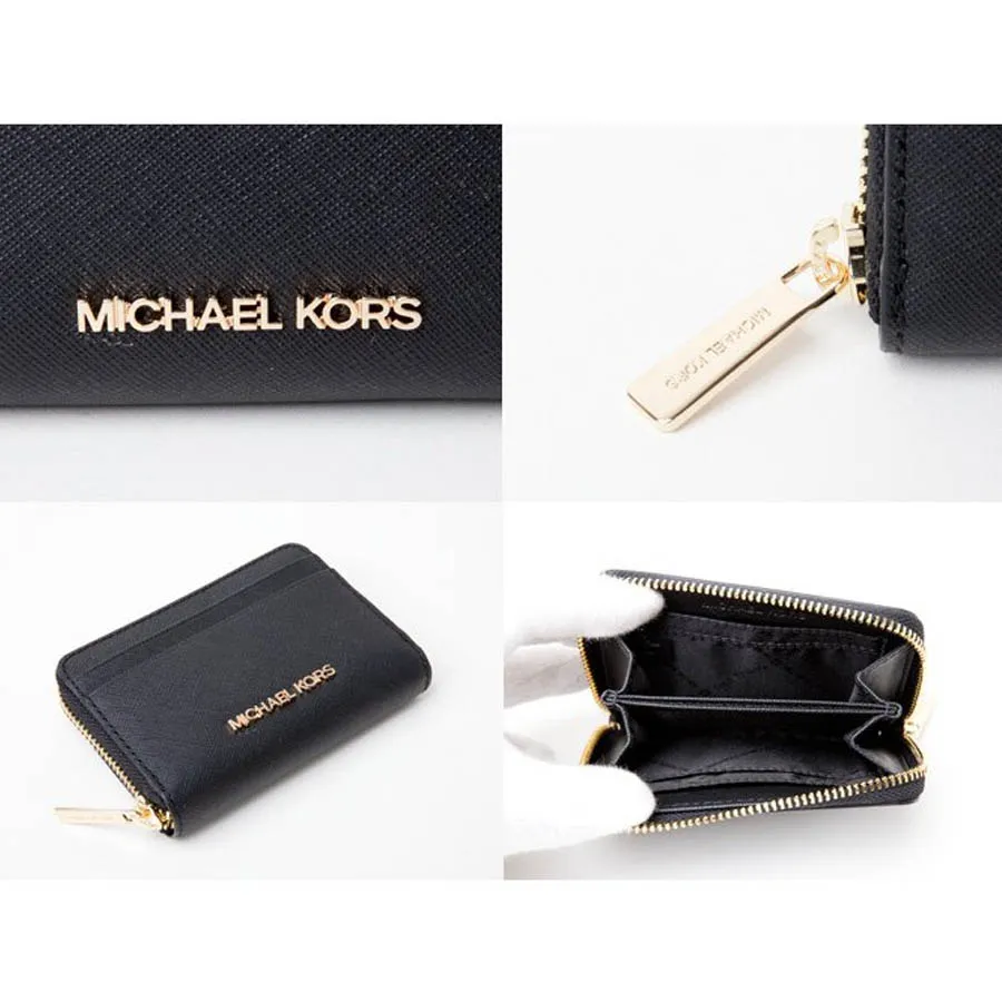 Mua Ví Michael Kors MK Jet Set Gold Word Multi-Card Coin Purse 35H8GTVZ1L  Màu Đen - Michael Kors - Mua tại Vua Hàng Hiệu h058756