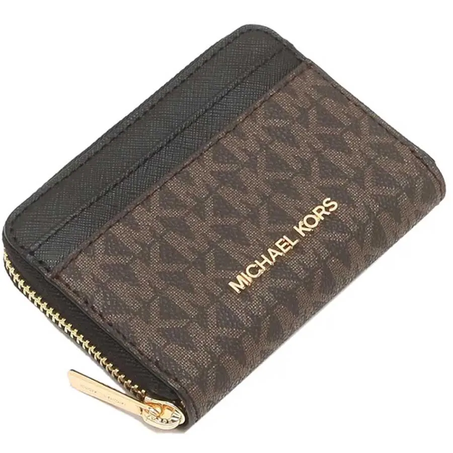 Mua Ví Michael Kors MK Jet Set Gold Word Multi-Card Coin Purse 35H8GTVZ1L  Màu Nâu Đen - Michael Kors - Mua tại Vua Hàng Hiệu h058764