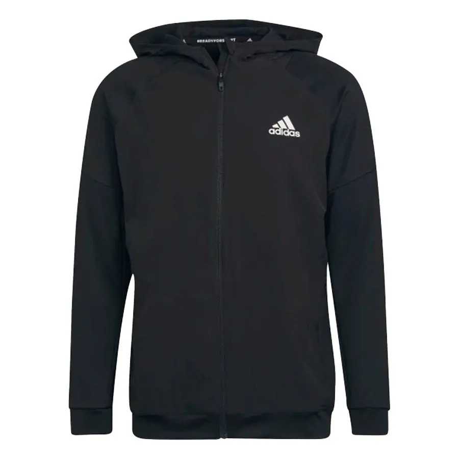 Thời trang Adidas Áo Hoodie - Áo Hoodie Adidas Men's Training Full-Zip Jacket HA6366 Màu Đen - Vua Hàng Hiệu