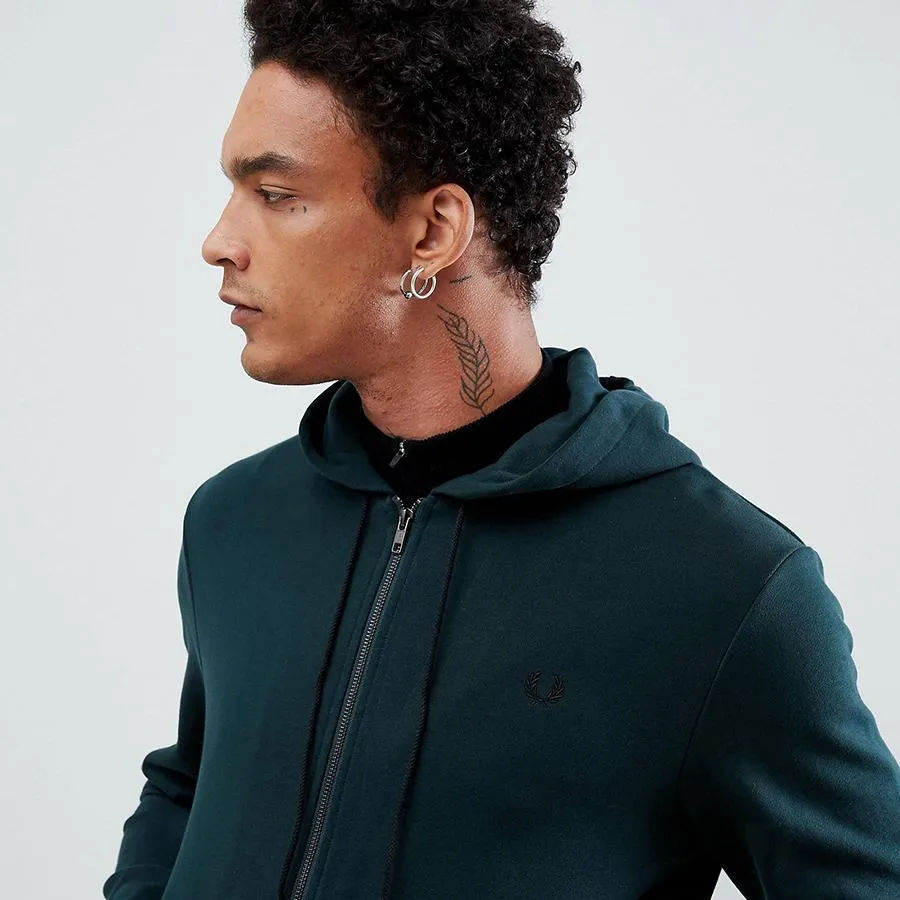 Zip Through Fred Perry Zipped Hoodie Hooded Zip Through