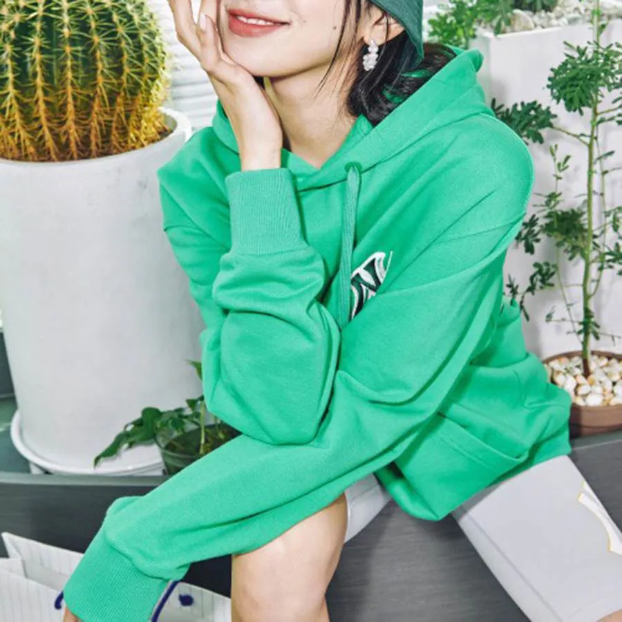 Áo Hoodie MLB Basic Mega Logo Overfit New York Yankees Green