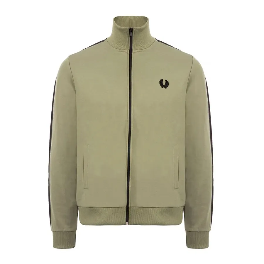 Áo Khoác Fred Perry Cardigan Men's Khaki J3524 Màu Xanh Olive Size