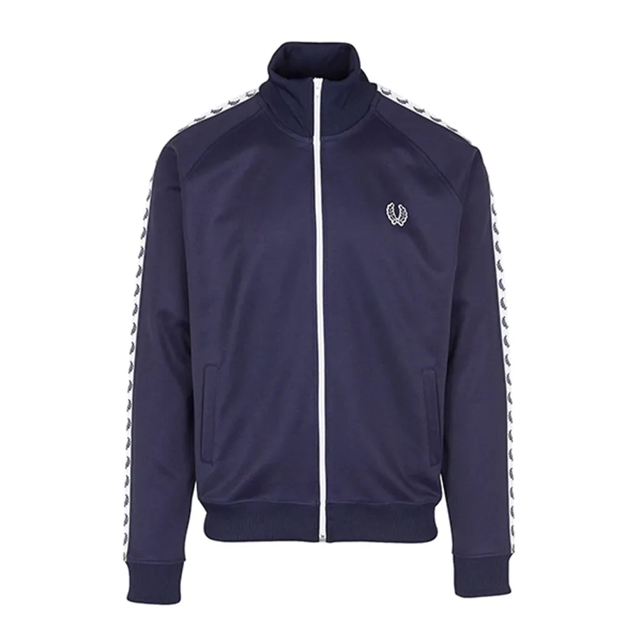 Áo Khoác Fred Perry Taped Track Jacket Blue J6231 266 Màu Xanh