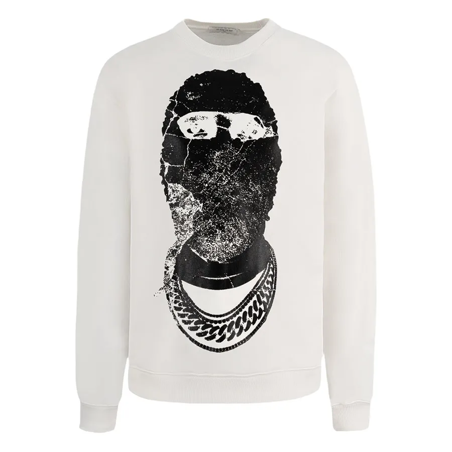 Áo Nỉ Ih Nom Uh Nit White Graphic Printed NUW22232 081 Màu Trắng Size S