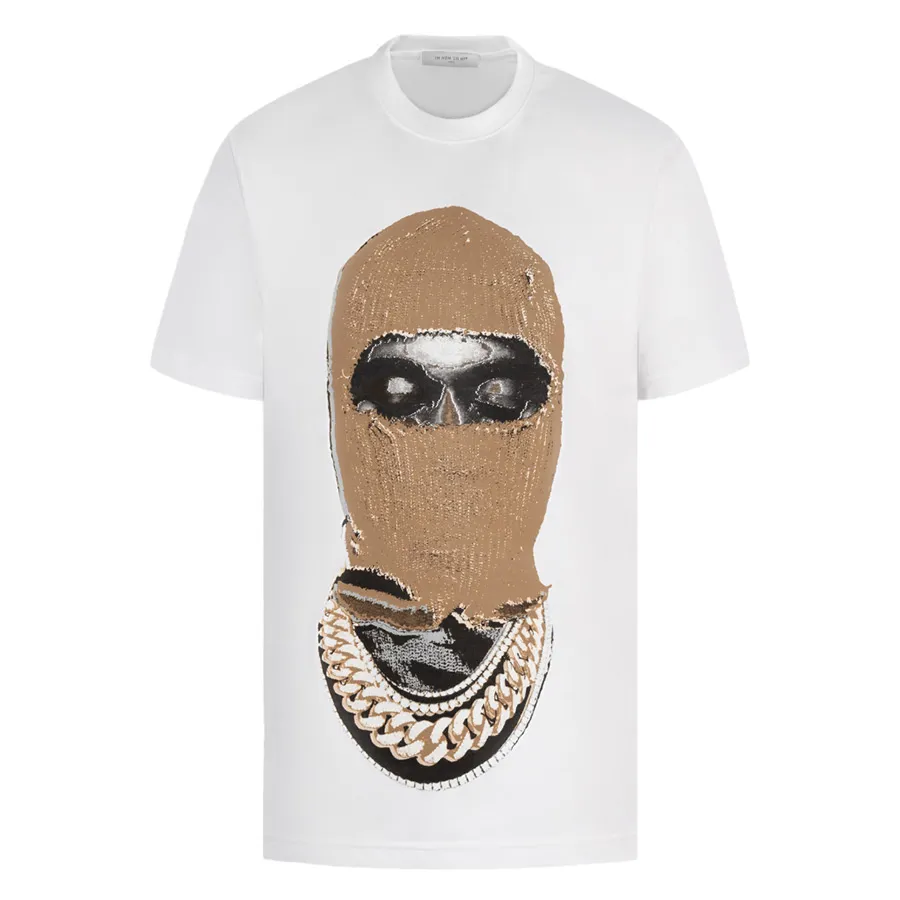 Áo Phông Ih Nom Uh Nit White Graphic Printed NUW22221 081 Màu Trắng Size L