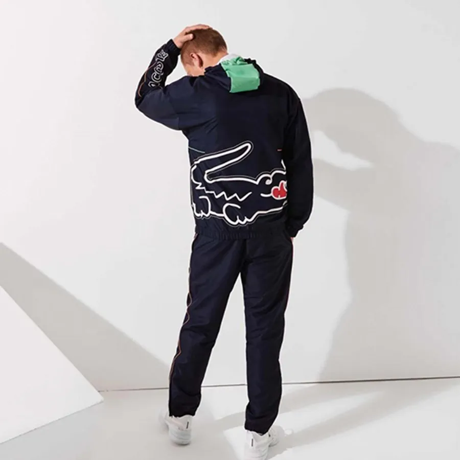 Bộ Quần Áo Gió Lacoste Sport Crocodile Print Tracksuit WH0879 Màu