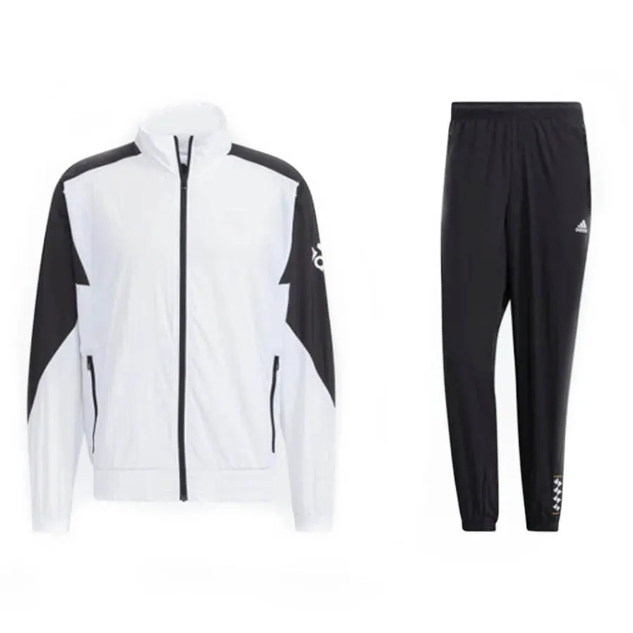 Thời trang Adidas Vải Nylon - Bộ Thể Thao Adidas HE7430 & HE7419 Màu Đen Trắng - Vua Hàng Hiệu