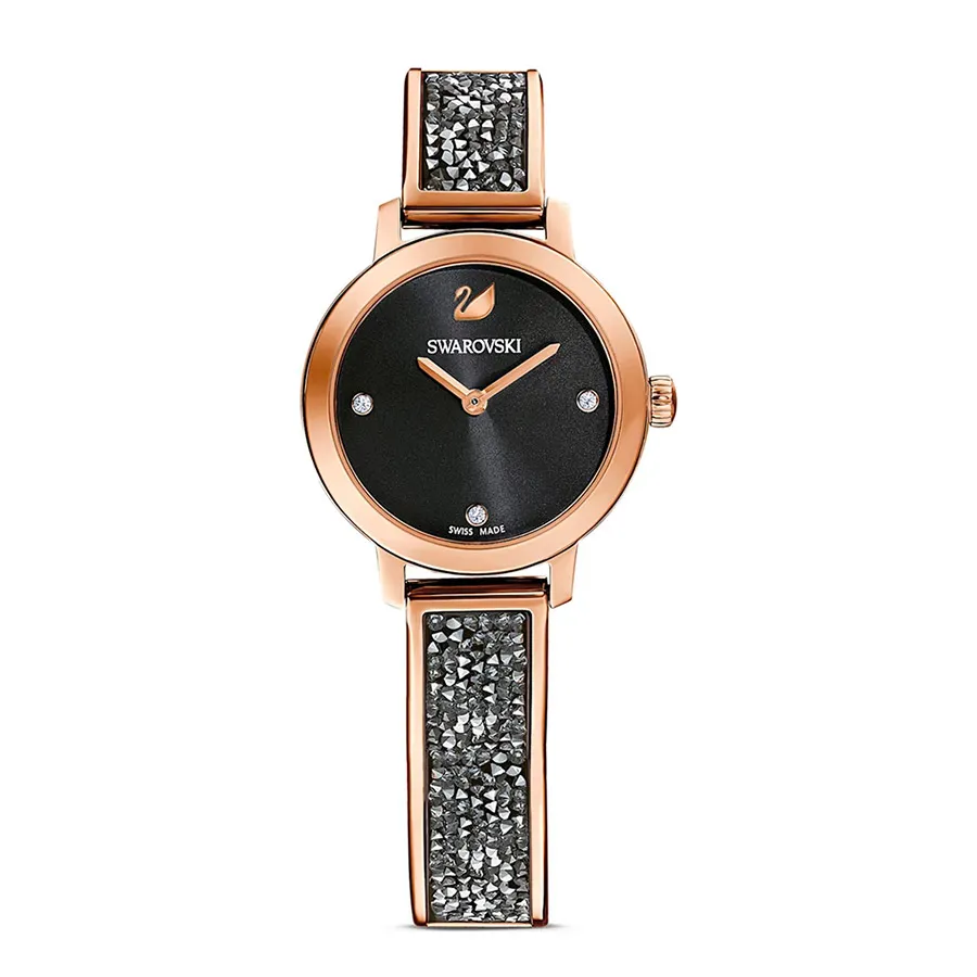 Đồng hồ Áo - Đồng Hồ Nữ Swarovski Cosmic Rock Watch 5376068 Màu Đen, Vàng Hồng - Vua Hàng Hiệu