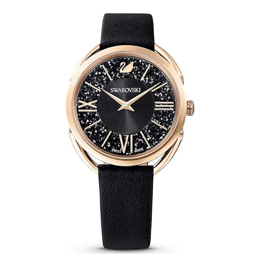 Đồng hồ Áo - Đồng Hồ Nữ Swarovski Crystalline Glam Watch 5452452 Màu Đen - Vua Hàng Hiệu