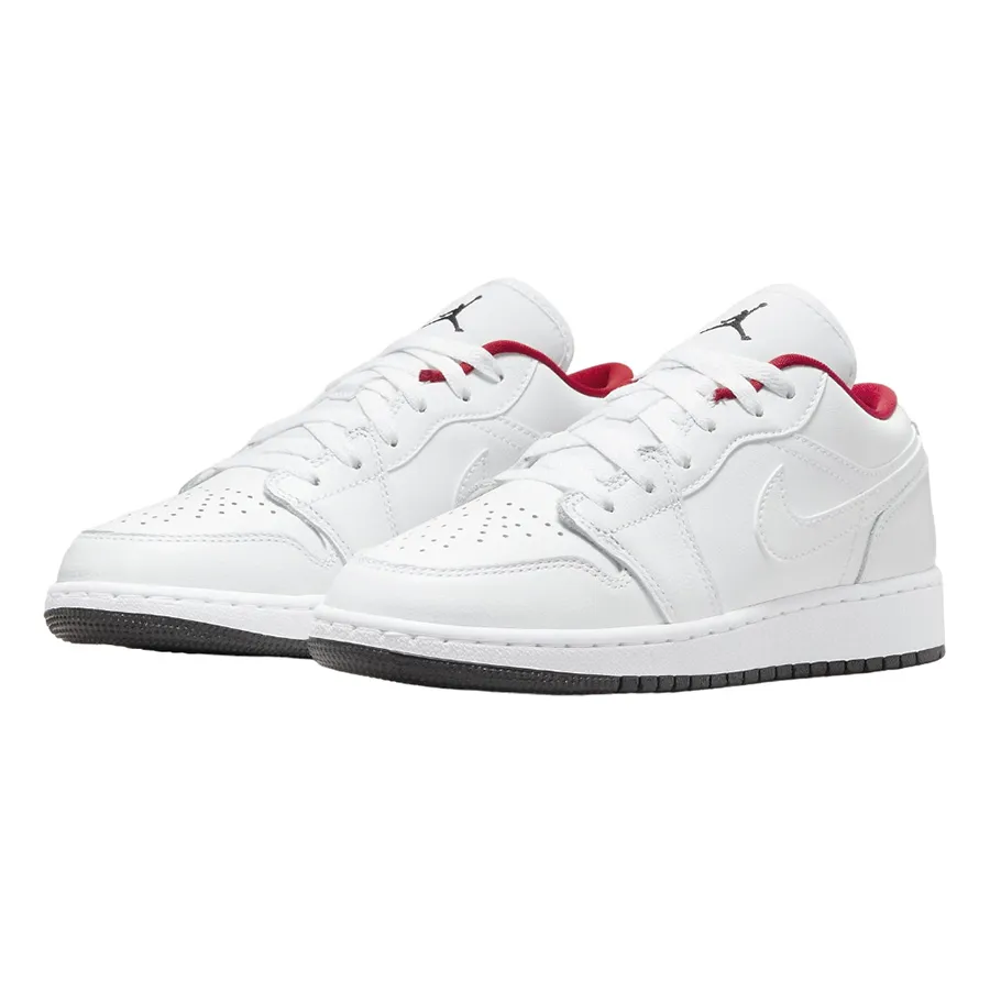 Giày Nike Nike Jordan - Giày Thể Thao Nike Air Jordan 1 Low White/Red 553560-164 Màu Trắng Đỏ Size 35.5 - Vua Hàng Hiệu