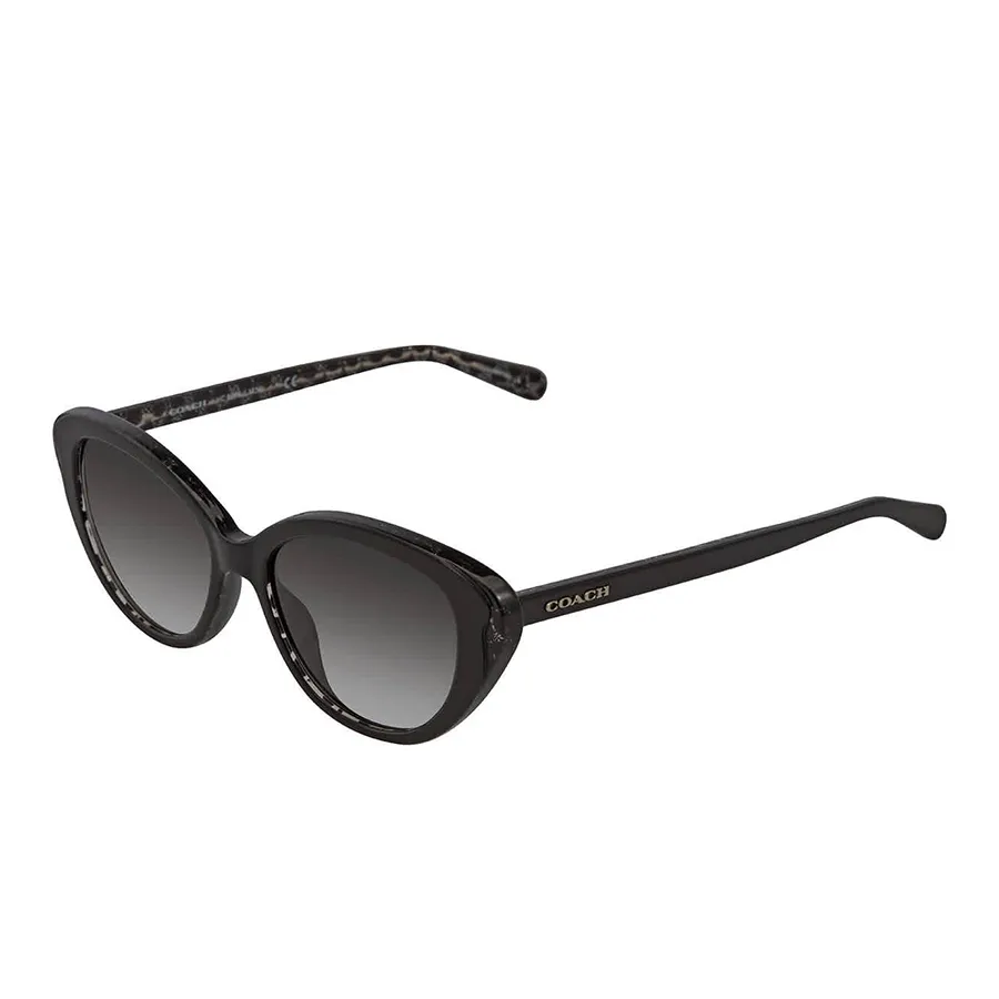 Kính mắt Coach - Kính Mát Nữ Coach Black Glitter Signature Sunglasses HC8288-55828G-52 Màu Đen - Vua Hàng Hiệu