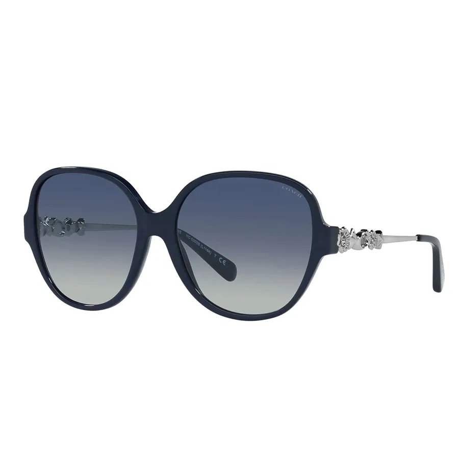 Kính mắt Xanh lam - Kính Mát Coach Women Solid Navy Sunglasses HC8303B-54804L 57mm Màu Xanh Lam - Vua Hàng Hiệu