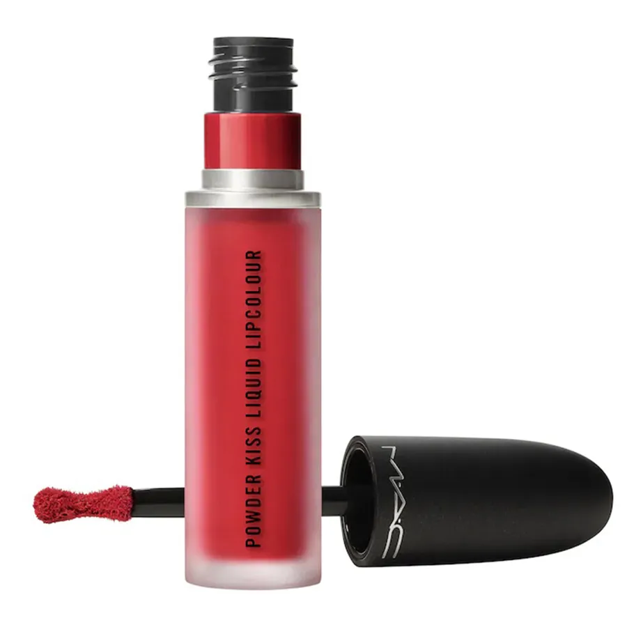 Son Kem Mac Powder Kiss Liquid 975 Ruby Boo Màu Đỏ Ruby
