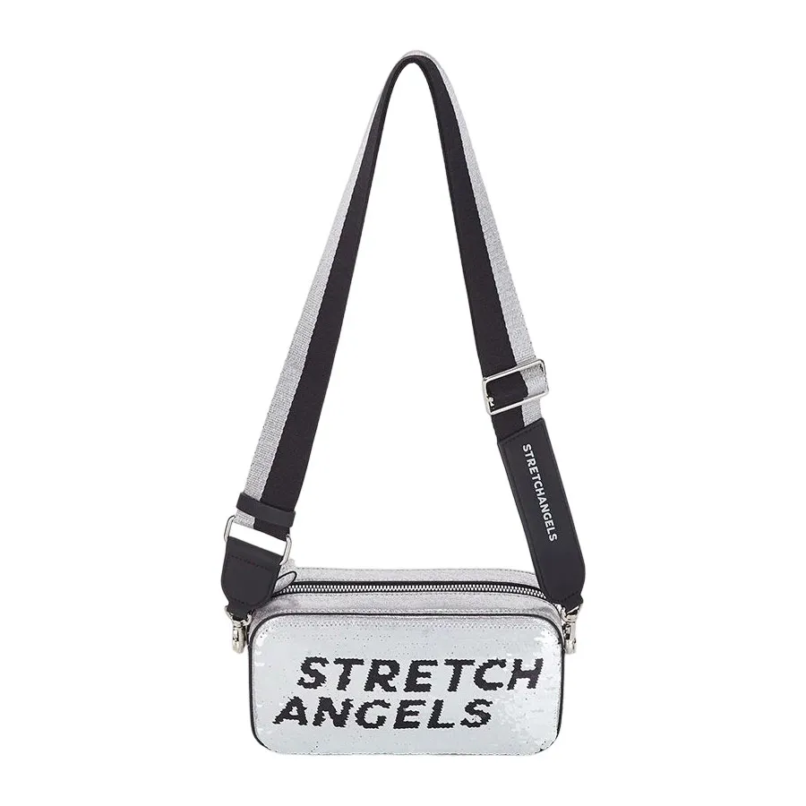 Stretch Angels - Túi Đeo Chéo Stretch Angels Panini Double Spangle Bag Silver Màu Bạc - Vua Hàng Hiệu