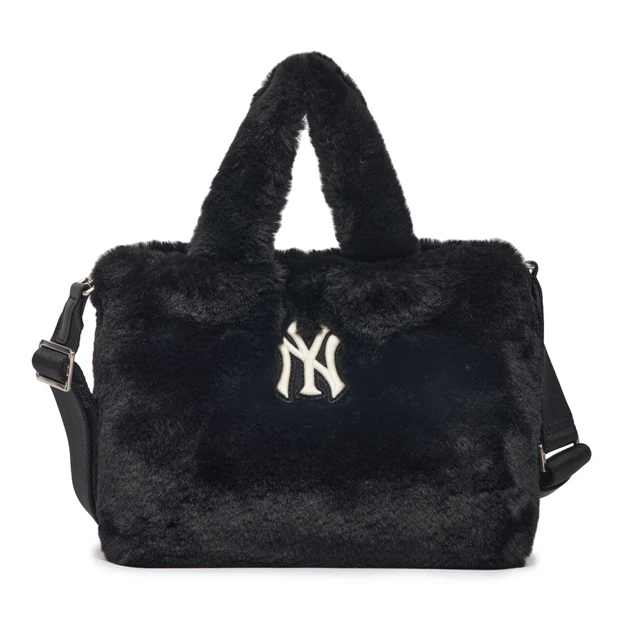 Túi xách MLB Có sẵn - Túi Tote Nữ MLB Wms Basic Fur Fleece Tote Bag New Yankees York Yankees 3AORS0526-50BKS Màu Đen - Vua Hàng Hiệu
