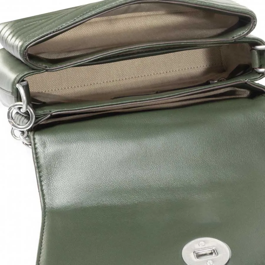 Mua Túi Xách Tory Burch Kira Chevron Top Handle Quilted Distressed Leather Satchel Màu Xanh