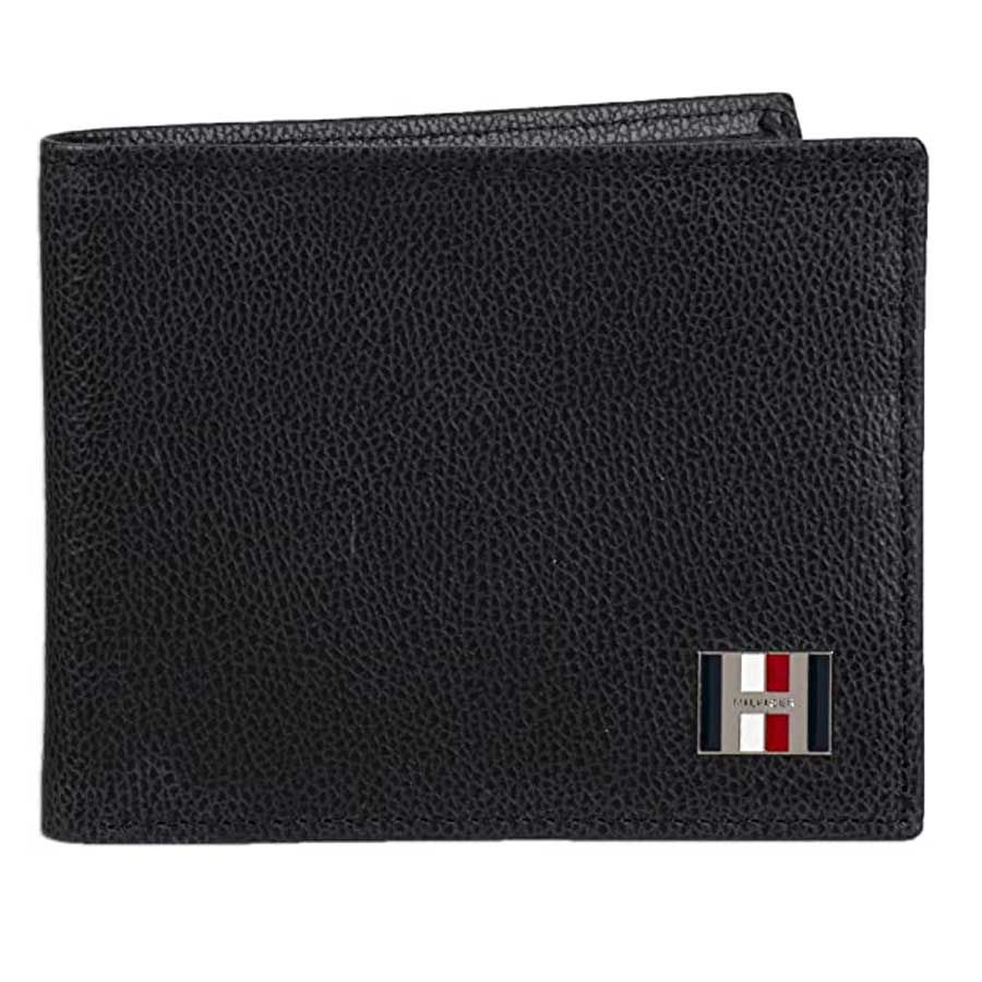 Ví Tommy Hilfiger Men’s Slim Bifold Leather Wallet Màu Đen