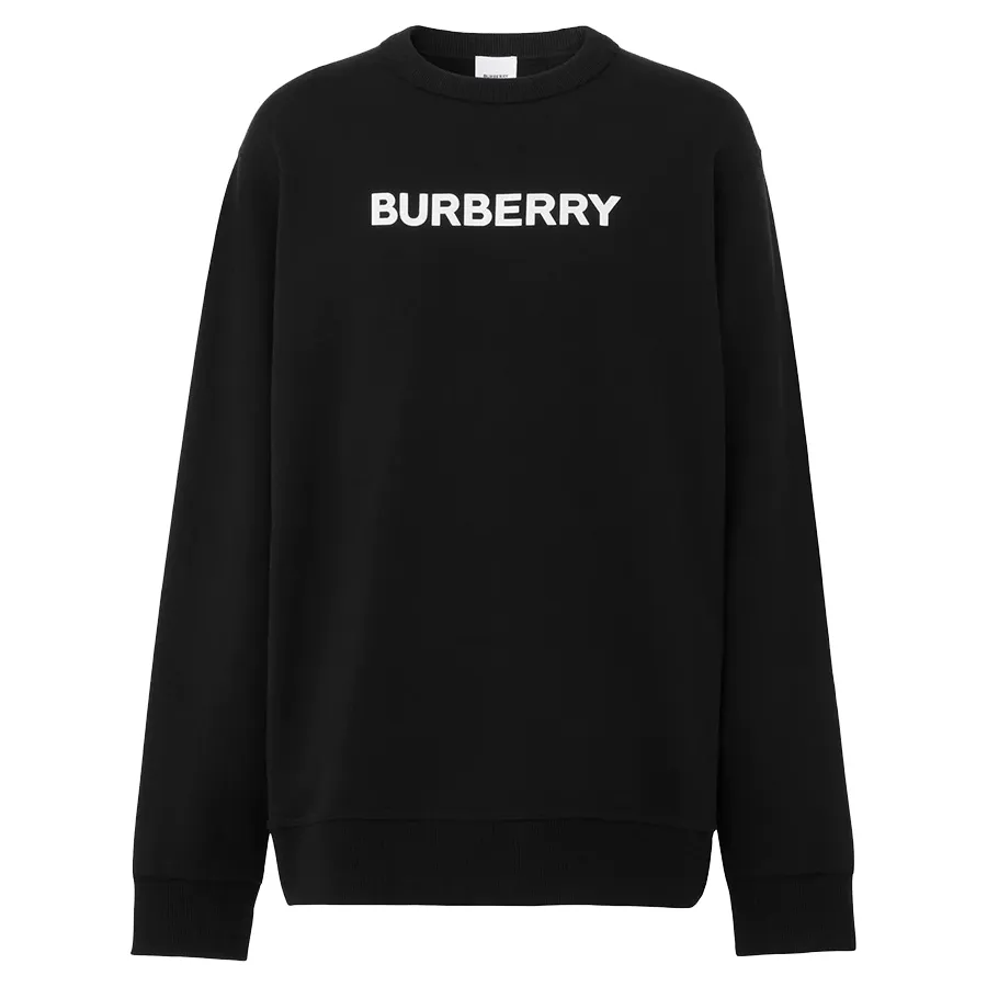 Thời trang Burberry Áo nỉ - Áo Nỉ Burberry Logo Print Black 8055312 Màu Đen Size M - Vua Hàng Hiệu