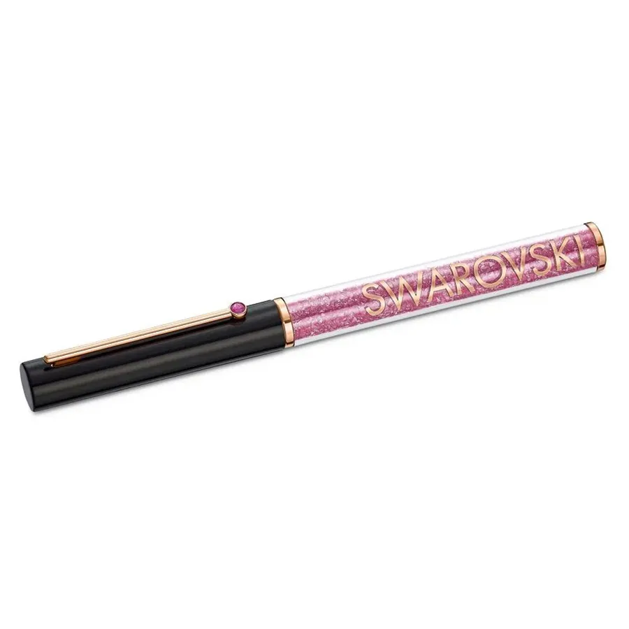 Bút viết - Bút Ký Swarovski Crystalline Gloss Ballpoint Pen Black and Pink, Rose-gold Tone Plated 5568755 Màu Hồng Đen - Vua Hàng Hiệu