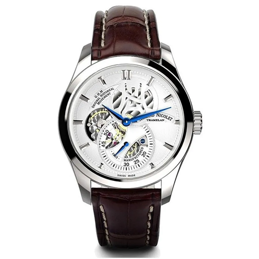 Đồng hồ Armand Nicolet - Đồng Hồ Nam Armand Nicolet L16 A132AAA-AG-P713MR2 43mm Màu Trắng Bạc - Vua Hàng Hiệu