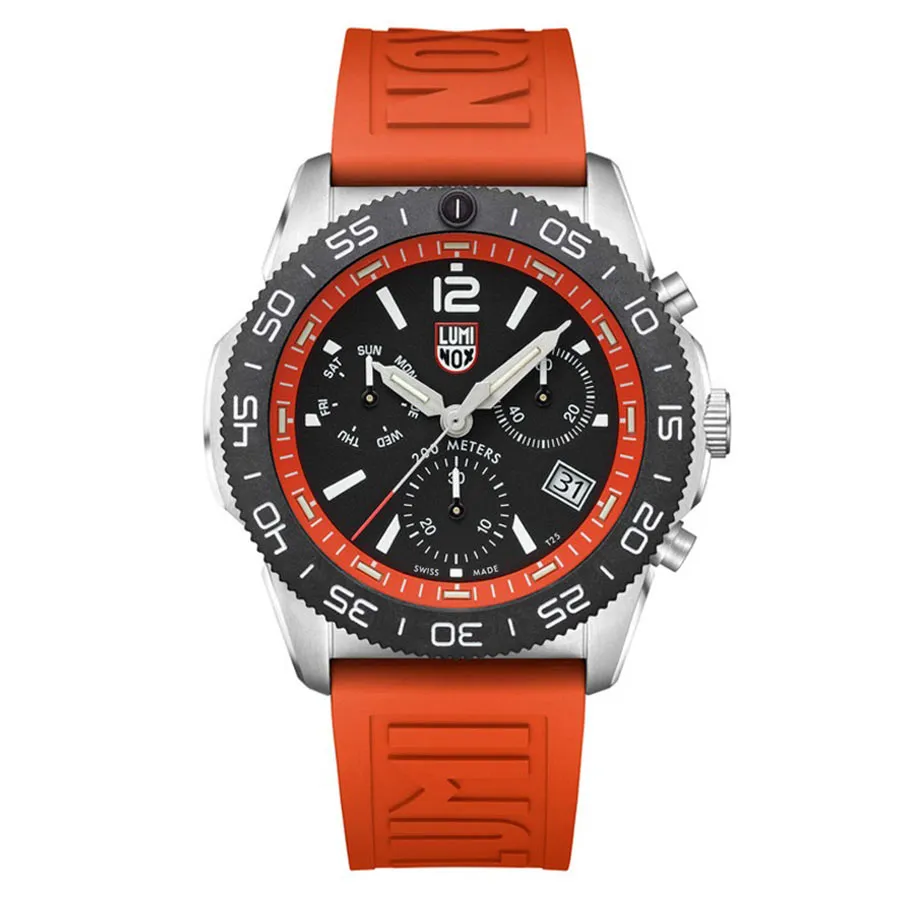 Đồng hồ - Đồng Hồ Nam Luminox Pacific Diver Chronograph, 44mm, Diver Watch 3149 Màu Bạc Cam - Vua Hàng Hiệu