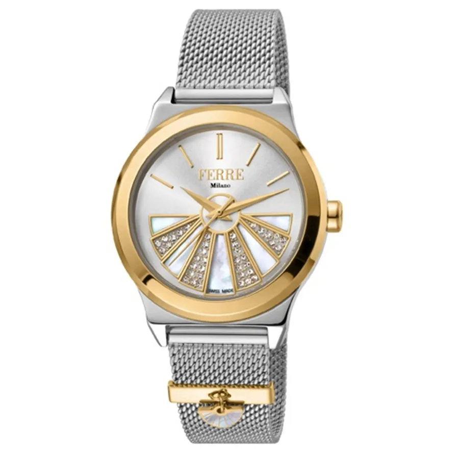 Đồng Hồ Nữ Ferre Milano Stainless Steel Ladies Watch Màu Bạc Vua