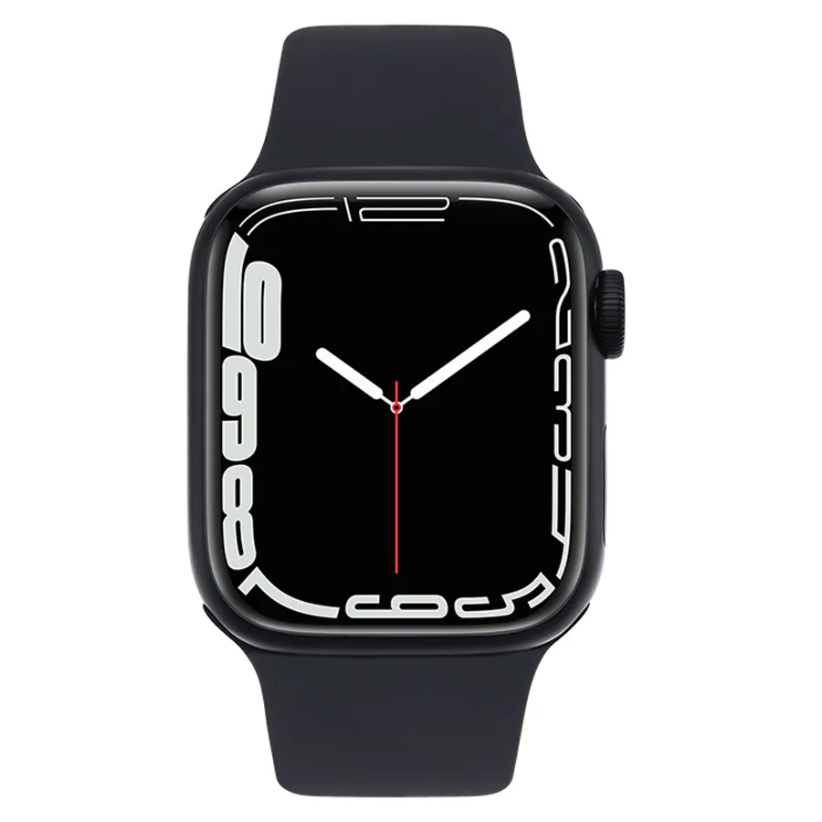 Apple Dây Silicone - Đồng Hồ Thông Minh Apple Watch Series 7 GPS 41mm Màu Đen - Vua Hàng Hiệu