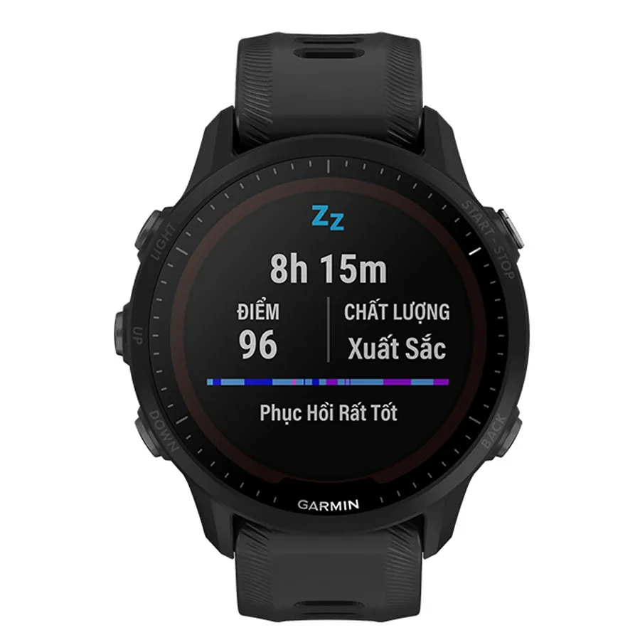 Garmin - Đồng Hồ Thông Minh Garmin Forerunner 955 Solar 46.5mm Màu Đen - Vua Hàng Hiệu