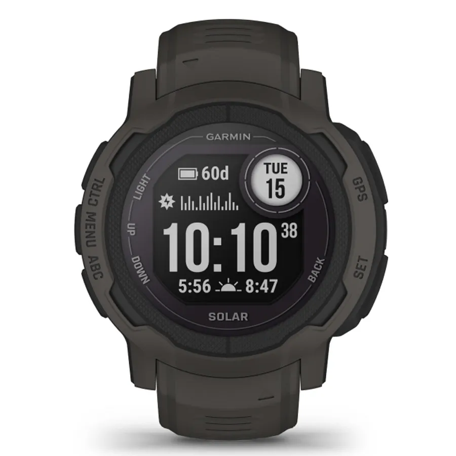 Đồng Hồ Thông Minh Garmin Instinct 2 Solar Màu Đen