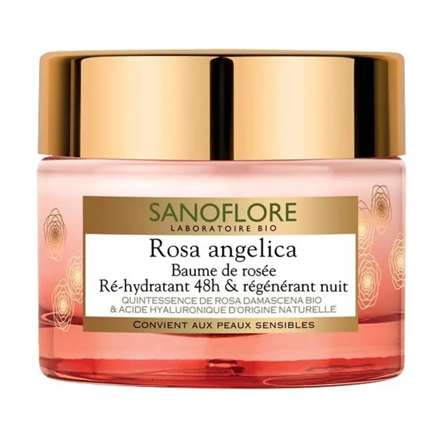 Sanoflore - Kem Dưỡng Ẩm Đêm Tái Tạo Sâu Sanoflore Rosa Angelica Baume De Rosée Nuit 50ml - Vua Hàng Hiệu