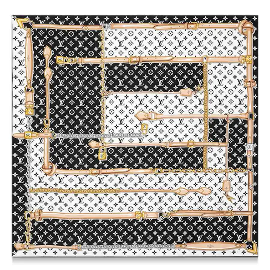 Mua Khăn Nữ Louis Vuitton LV Monogram Confidential Square Màu Trắng Đen -  Louis Vuitton - Mua tại Vua Hàng Hiệu h062306