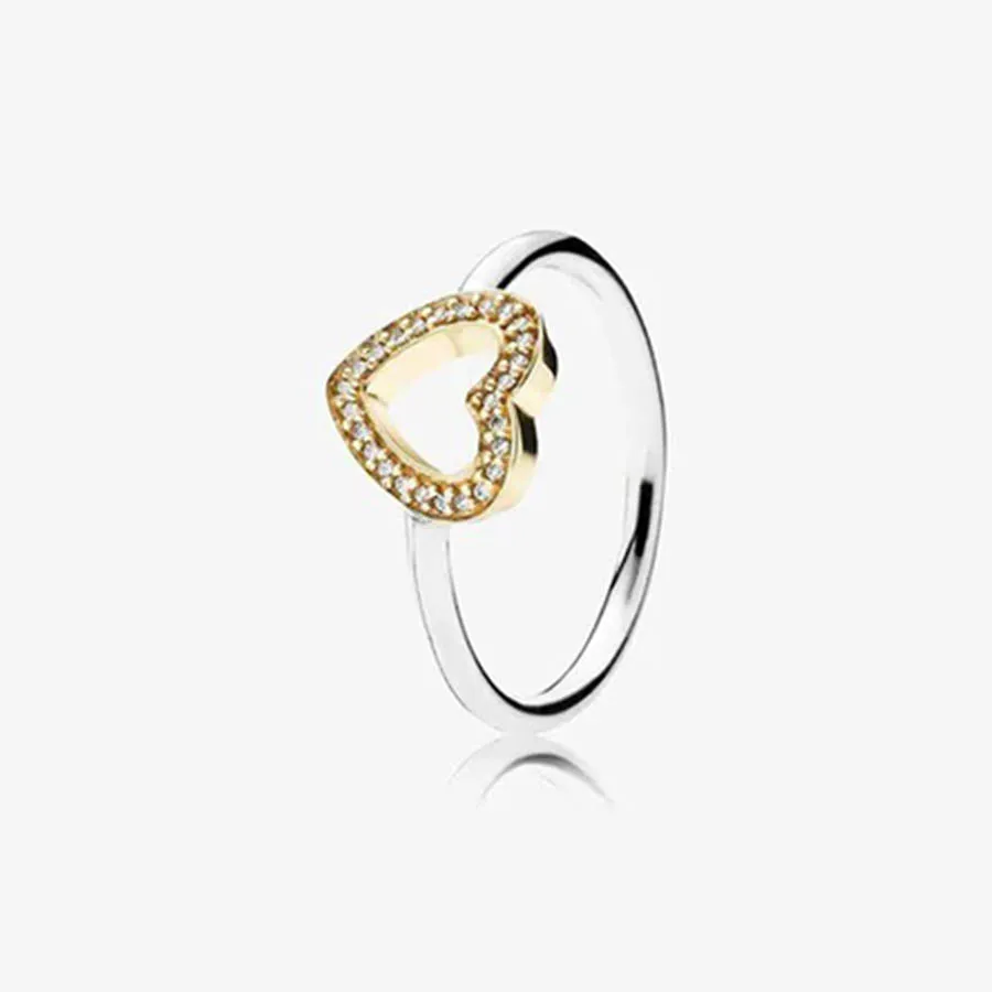 Nhẫn Pandora Symbol of Love Clear Cubic Zirconia Ring 190925CZ Màu