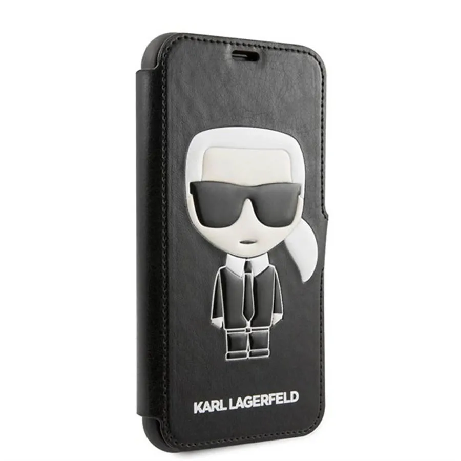 Original Michael Kors Saffiano Leather Folio Case iPhone 8 7 6  Black   Unlimited Cellular