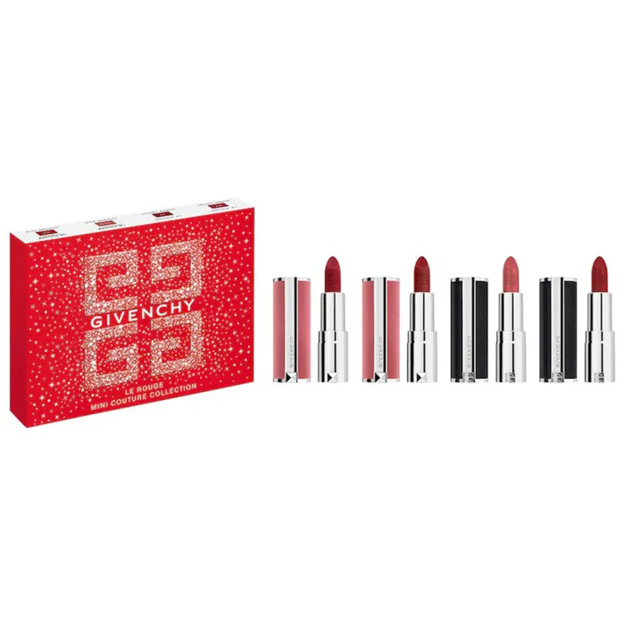 Order Set Son Givenchy Mini Le Rouge Couture Lipstick 4 Màu (Phiên Bản Giới  Hạn) - Givenchy - Đặt mua hàng Mỹ, Jomashop online