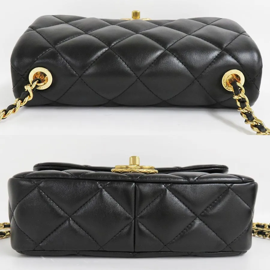 Mua Túi Đeo Chéo Chanel Mini Flap Bag Lambskin Black Gold Hardware AS3473  Matelasse Chain Shoulder Màu Đen - Chanel - Mua tại Vua Hàng Hiệu h062680