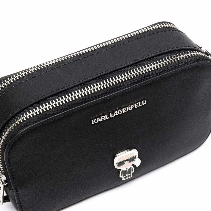 Mua Túi Đeo Chéo Karl Lagerfeld K/Ikonik Leather Camera Bag Màu Đen