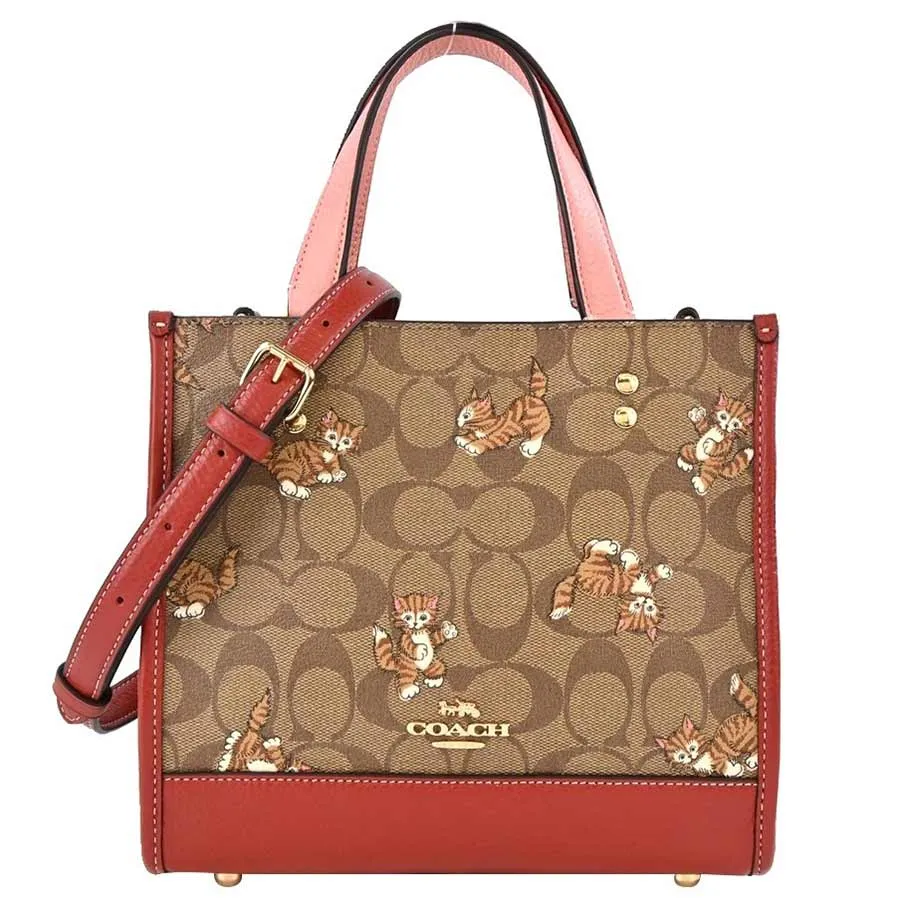 Coach Túi tote - Túi Tote Coach Dempsey Women's Tote Bag Multicolor CC424 Màu Nâu - Vua Hàng Hiệu