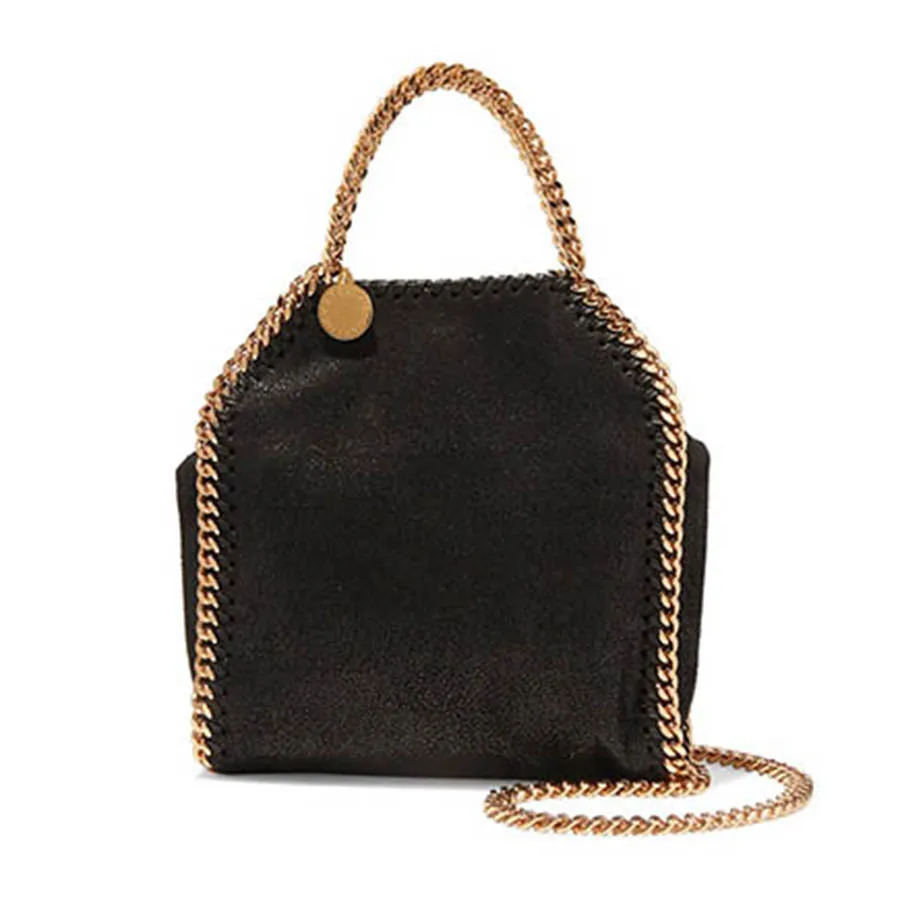 Túi Xách Tay Stella McCartney Falabella Tiny Shoulder Bag Màu Đen