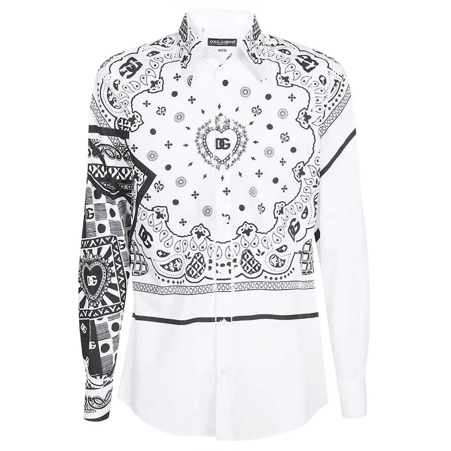 Mua Áo Sơ Mi Dolce & Gabbana Bandana Print In White G5IX8T GF101 W0800 Màu  Trắng Size 38 - Dolce & Gabbana - Mua tại Vua Hàng Hiệu h068246