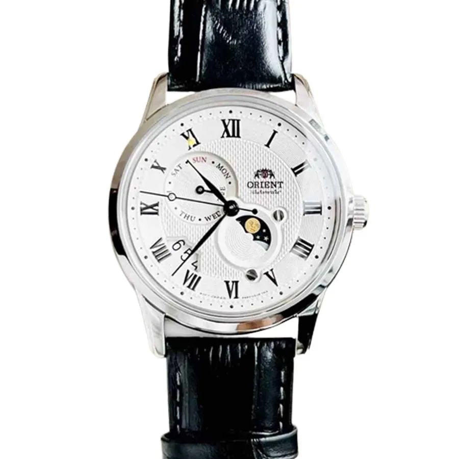 Đồng Hồ Nam Orient Sun Moon RA-AK0008 Màu Đen Bạc
