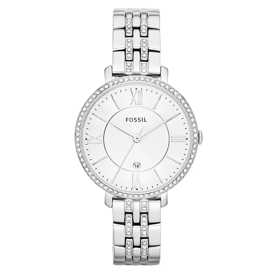 Đồng Hồ Nữ Fossil Jacqueline Dây Thép Không Gỉ ES3545 Màu Bạc