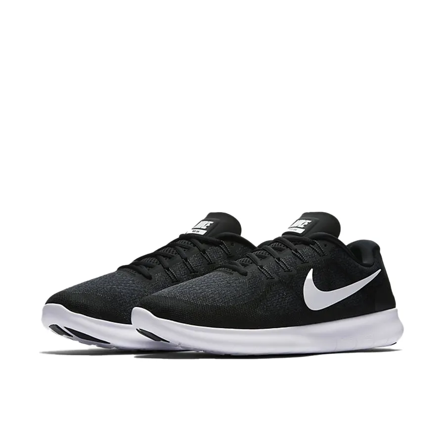 Giày Thể Thao Nike Free Rn 2017 Black/White Màu Đen Trắng Vua